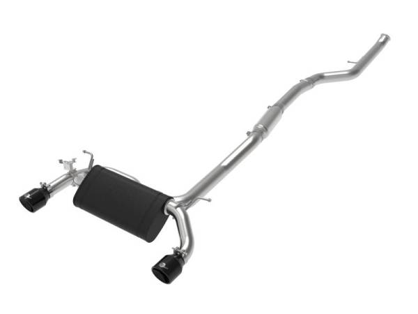 aFe - aFe MACH ForceXP 3IN to 2.5IN 304SS Cat-Back Exhaust System w/ Black Tips 14-16 BMW M235i (F22/23)
