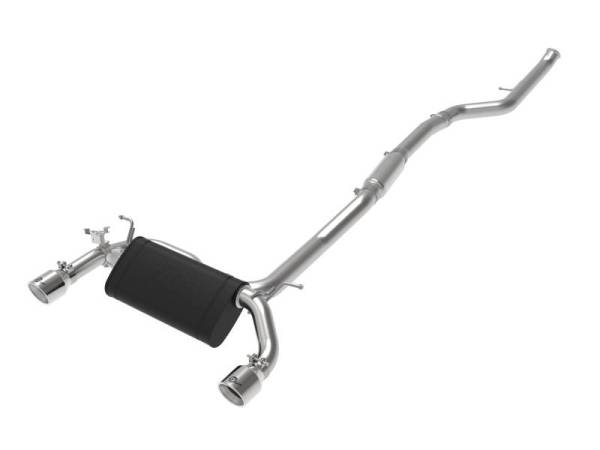 aFe - aFe MACHForce XP 3in to 2.5in 304 SS Cat-Back Exhaust w/ Polished Tips 14-16 BMW M235i