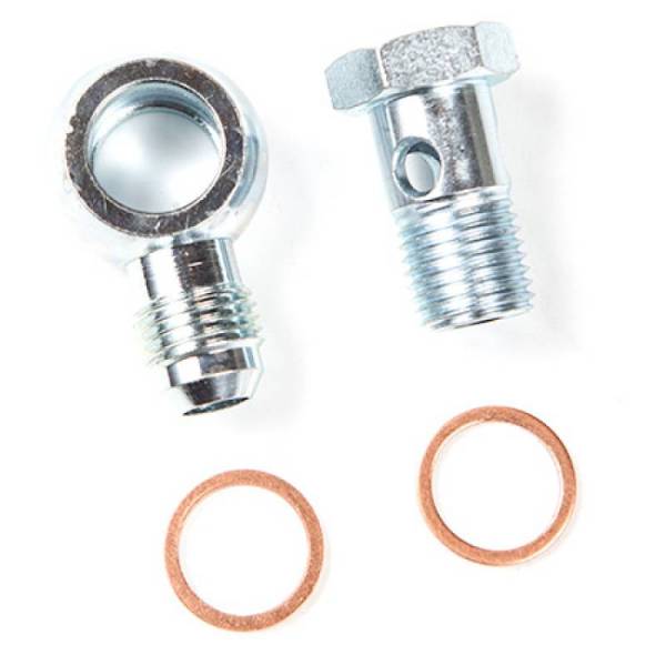 ATP - ATP Steel Banjo Fitting 14mm Hole -6AN Male Flare Fitting Kit