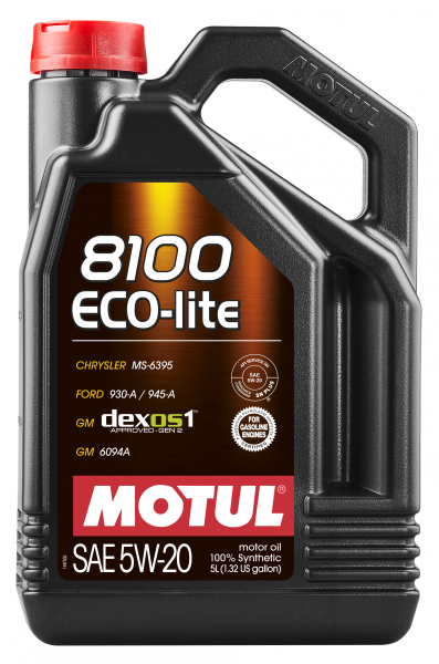 Motul - Motul Motul 8100 ECO-CLEAN 0W20 - 5L - Synthetic Engine Oil