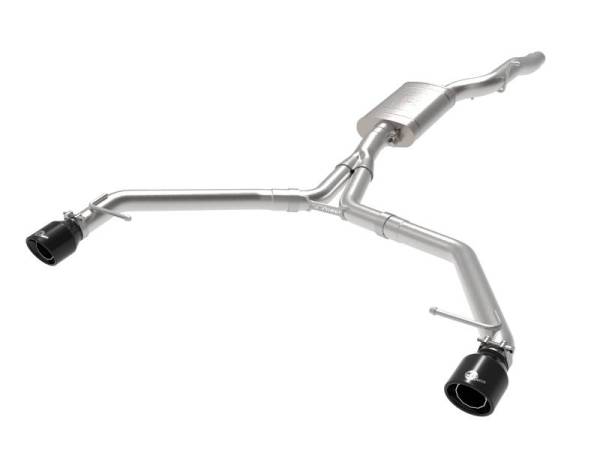 aFe - afe MACH Force-Xp 13-16 Audi Allroad L4 SS Axle-Back Exhaust w/ Black Tips
