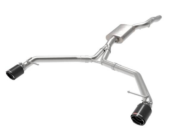 aFe - afe MACH Force-Xp 13-16 Audi Allroad L4 SS Axle-Back Exhaust w/ Carbon Tips
