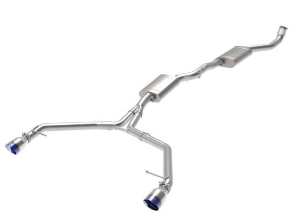 aFe - afe MACH Force-Xp 13-16 Audi Allroad L4 SS Cat-Back Exhaust w/ Blue Flame Tips