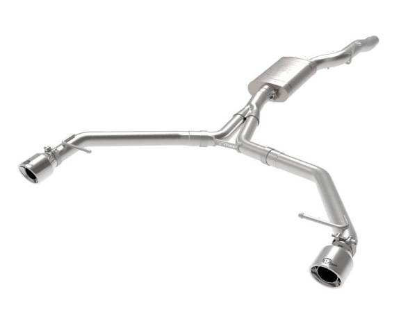 aFe - afe MACH Force-Xp 13-16 Audi Allroad L4 SS Axle-Back Exhaust w/ Polished Tips