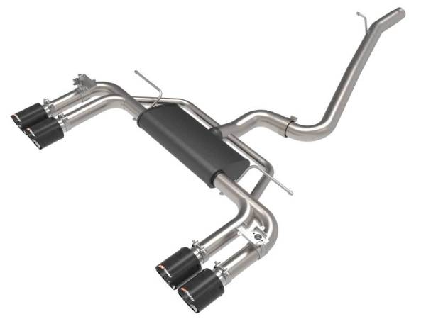 aFe - aFe MACHForce XP 3in-2.5in 304SS Exhaust Cat-Back 15-20 Audi S3 L4-2.0L (t) - Carbon Tips