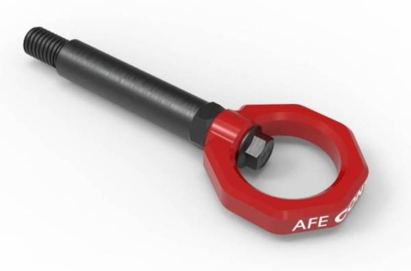 aFe - aFe Control Rear Tow Hook Red BMW F-Chassis 2/3/4/M