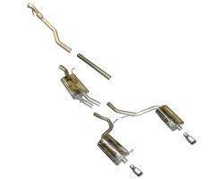 Milltek - Milltek Catback Exhaust, Non-Resonated (Louder) system for B6 A4 1.8T Quattro 5spd. SSXAU033REP