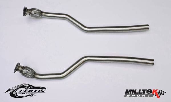 Milltek - Milltek Sport Large-Bore Downpipes (Cat Delete) for Audi B8 S5 4.2L Quattro SSXAU223