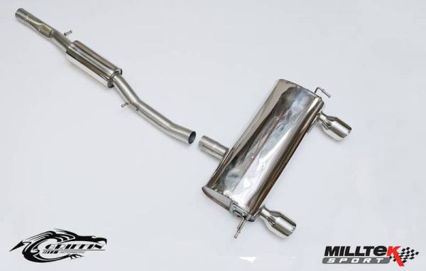 Milltek - Milltek Resonated (Quieter) Cat-Back Exhaust System w/ GT100 Tips for Audi TT MK1 180/225HP Quattro Coupe & Roadster SSXAU238