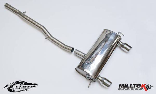 Milltek - Milltek Non-Resonated (Louder) Cat-Back Exhaust System w/ GT100 Tips for Audi TT MK1 180/225HP Quattro Coupe & Roadster SSXAU237