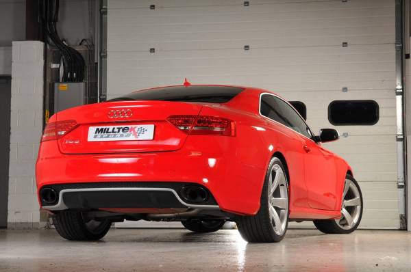Milltek - Milltek Sport Cat-Back Exhaust System w/ Non-Resonated Downpipes & Non-Resonated Center for Audi RS5 SSXAU335