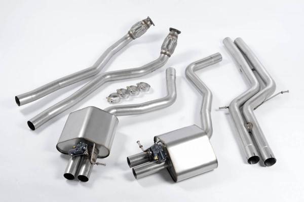 Milltek - Milltek Sport Non-Resonated Cat-Back Exhaust for Audi RS7 SSXAU365