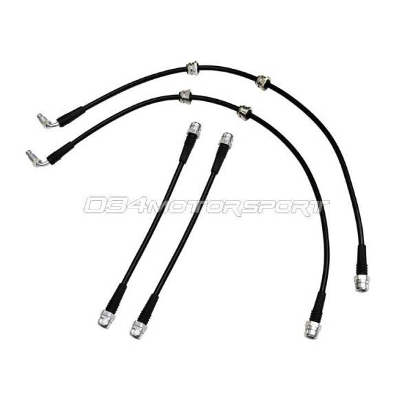 034Motorsport - 034Motorsport Stainless steelbraided brake lines for Audi TTRS (8J) 034-303-0011