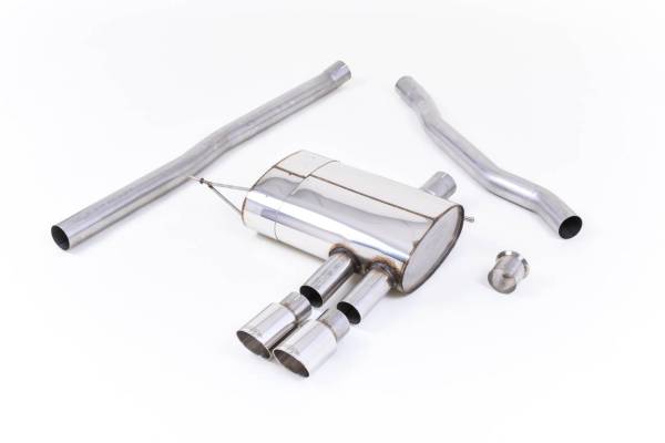 Milltek - Milltek Sport Non-Resonated Cat-Back Exhaust System, Polished Tips for F56 MINI Cooper S (U.S. Spec) SSXM411