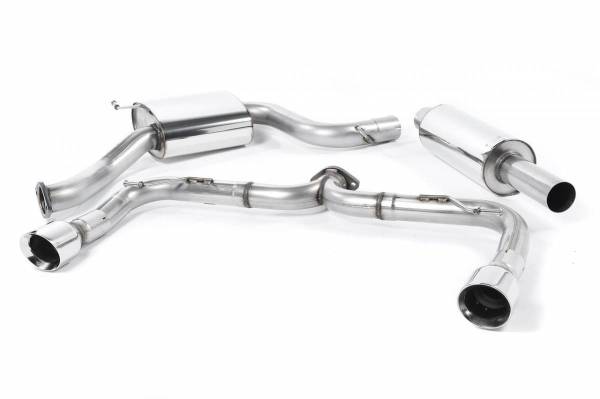 Milltek - Milltek Sport Cat-Back Exhaust System w/o Rear Silencer (Louder) w/ Polished Tips for VW MK7 GTI SSXVW273