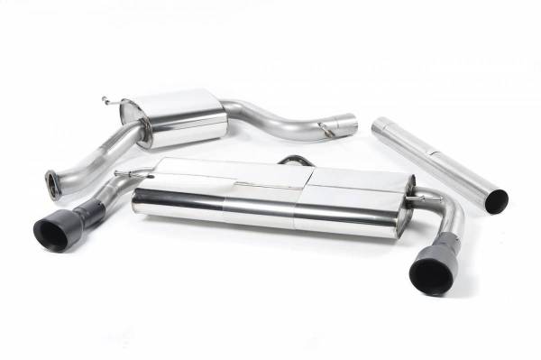 Milltek - Milltek Sport Cat-Back Exhaust System w/ Rear Silencer (Quieter) & Ceramic Black Tips for VW MK7 GTI SSXVW229