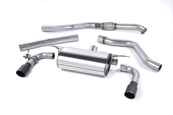 Milltek - Milltek Sport Race Cat-Back Exhaust System w/ Ceramic Black Tips for F22 BMW M235i SSXBM990