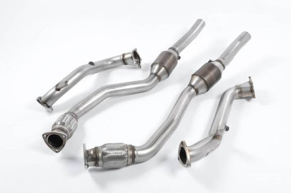 Milltek - Milltek Sport 2.75" Downpipes w/ Hi-Flow Sports Cats for C7 Audi S6/S7/RS7 4.0T SSXAU369