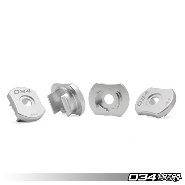 034Motorsport - 034Motorsport Rear Billet Aluminum Subframe Mount Inserts for 8V Audi A3/S3, MKIII TT/TTS, MK7 VW Golf R 034-601-0032