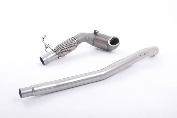 Milltek - Milltek Sport High Flow Catted (HJS) Downpipe (Stock Cat-back) for VW/Audi MQB 2.0T AWD SSXVW349