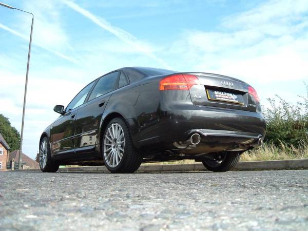 Milltek - Milltek Catback Exhaust Non-Resonated, 100MM GT Style Tips for Audi B7 A4 2.0T Quattro Man Trans Cars SSXAU515