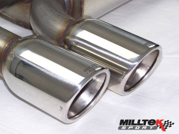 Milltek - Milltek Non-Resonated Cat-Back Exhaust, Twin 80mm GT80 Tips for Audi S3 8P  2.0 T quattro 3-Door SSXAU123