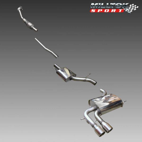 Milltek - Milltek Turbo-Back Exhaust for Audi A3 8P 2.0T FSI quattro SportBack SSXAU087