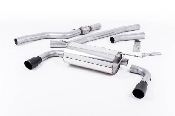 Milltek - Milltek Non-Resonated 435i Style Cat-Back Exhaust w/ Cerakote Black Tips for BMW F32 428i Coupe SSXBM1006