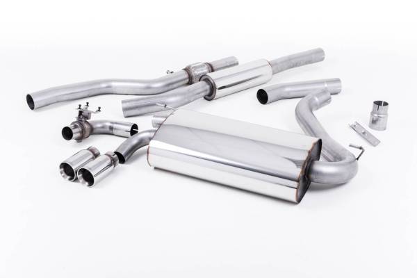 Milltek - Milltek OE-Style Twin Outlet Resonated Exhaust, Polished Tips, for Manual Transmission SSXBM1000