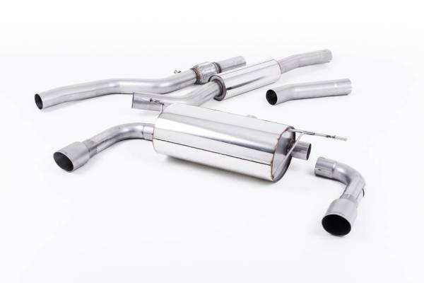 Milltek - Milltek 435i-style dual-outlet, Resonated Exhaust with Polished Tips, for Auto Trans SSXBM1012