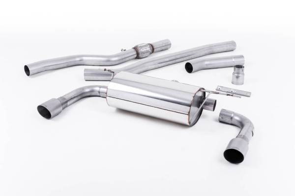 Milltek - Milltek 428i Dual Outlet Non-Resonated Exhaust, Titanium Tips, for Manual Trans SSXBM1020