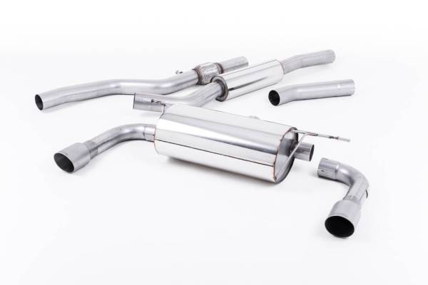 Milltek - Milltek 428i Dual Outlet Resonated Exhaust, Titanium Tips, for Automatic Transmission SSXBM1021