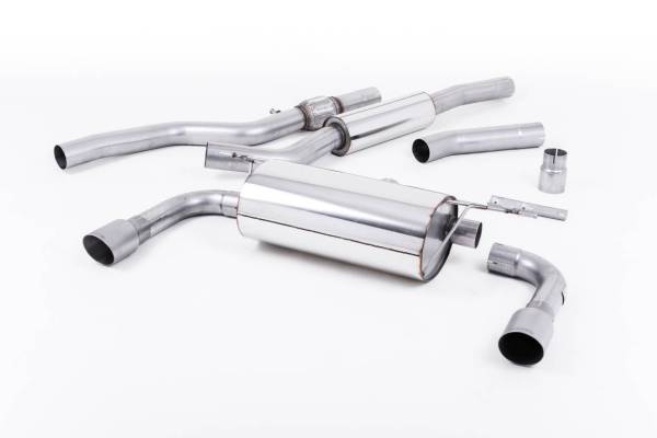 Milltek - Milltek 428i Dual Outlet Resonated Exhaust, Titanium Tips, for Manual Trans SSXBM1019