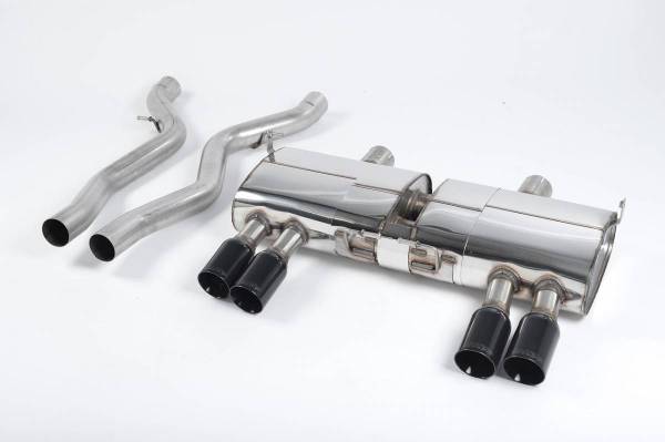 Milltek - Milltek Cat-back Exhaust System with Cerakote Black Tips for BMW E9X M3 4.0 V8 SSXBM941