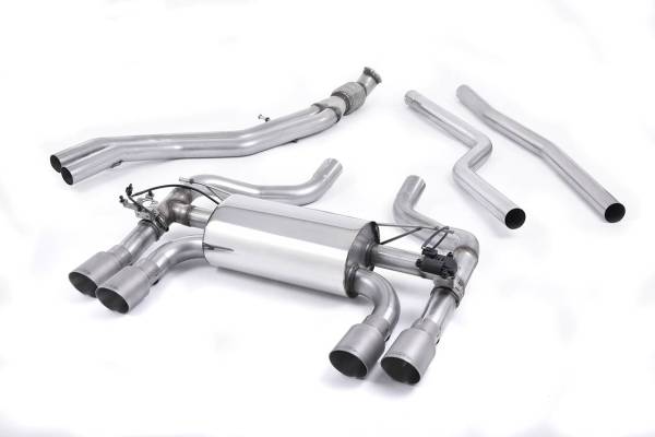 Milltek - Milltek Cat-Back Hollowtek Twin Valved Exhaust System, Titanium Tips for  BMW F87 M2 Coupé SSXBM1035