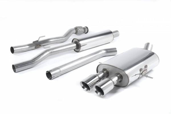 Milltek - Milltek Cat Back Exhaust with Twin Round Tailpipes for (R56/R58) Cooper S 1.6i SSXM022