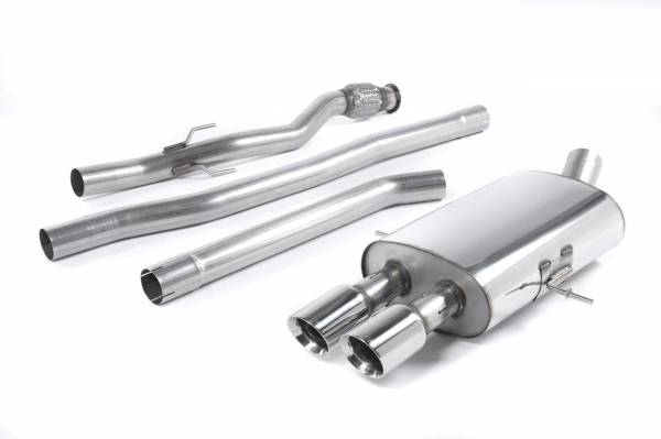 Milltek - Milltek Non-Resonated Cat Back Exhaust for (R56/R58) Cooper S 1.6i, Twin Round Tailpipes SSXM025