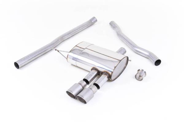 Milltek - Milltek Non-resonated Cat-Back Exhaust with Titanium Tips for (F56) Mini Cooper S 2.0 Turbo SSXM424