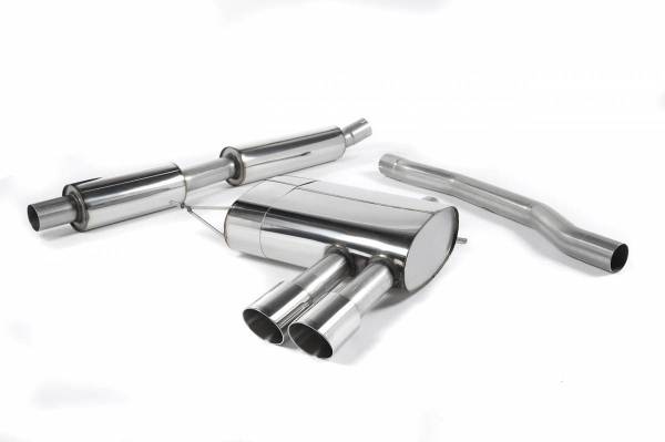 Milltek - Milltek Resonated Cat-Back Exhaust, Polished Tips for F56 Mini Cooper S 2.0 Turbo, UK/Euro SSXM407