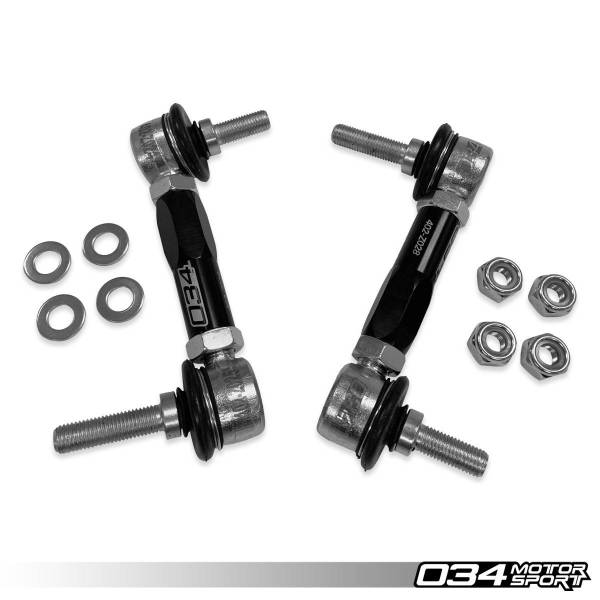 034Motorsport - 034MOTORSPORT DYNAMIC+ BILLET ADJUSTABLE REAR SWAY BAR END LINK KIT FOR MKV/MKVI VW GTI/GLI/R32/JETTA AND 8P AUDI A3 034-402-4028