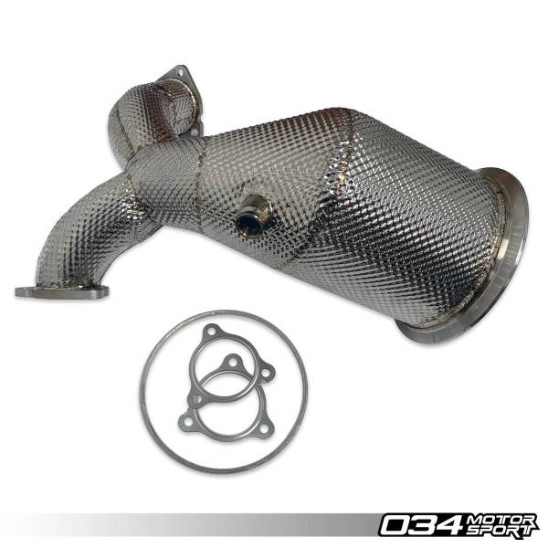 034Motorsport - 034Motorsport Stainless Steel Racing Catalyst for B9 Audi S4/S5 034-105-4045