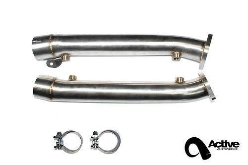 Active Autowerke - Active Autowerke Brushed Stainless Steel Test Pipe Kit for BMW E9x M3 (2008-13)
