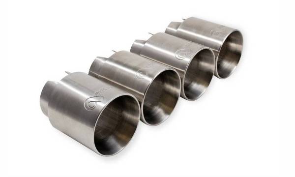Active Autowerke - Active Autowerke Rear Exhaust Tips, Brushed Stainless Steel for F8X BMW M3 & M4