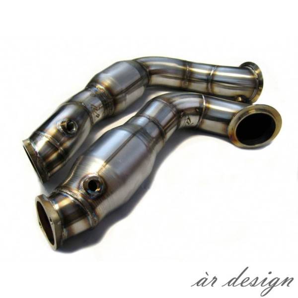 AR Design - AR Design 535i / xi N54 3" High Flow Cat Downpipes