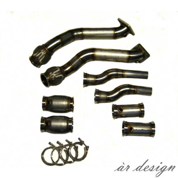 AR Design - AR Design B5 S4 Midpipes Highflow Race cats