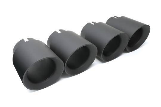 Burger Motorsports - Burger Motorsports Angle Cut Billet Exhaust Tips (set of 4) for BMW F8x M3/M4