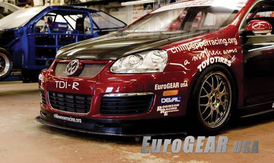 Eurogear - EuroGEAR VW GTI MKV Notchless Carbon Fiber Hood
