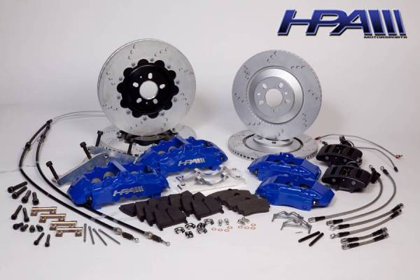 HPA - HPA Extreme Performance 8-Piston Full Brake Kit for Mk4 VW R32/Golf R