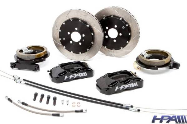 HPA - HPA High Performance 4-Piston Rear Brake Kit for Mk4 VW GTI, GLI, Golf R