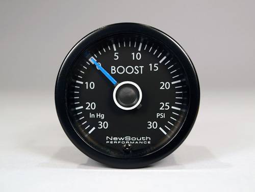 Newsouth Performance - Newsouth Performance VW White R 0-30 in hg, 0-30 PSI Boost Gauge